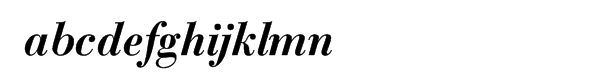 Bodoni Classic Text Bold Italic Font LOWERCASE