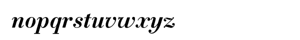 Bodoni Classic Text Bold Italic Font LOWERCASE