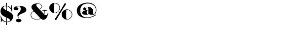 Bodoni Classic Ultra Font OTHER CHARS
