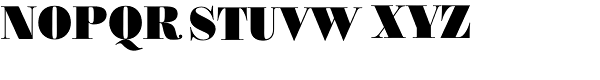 Bodoni Classic Ultra Font UPPERCASE