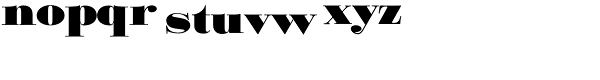 Bodoni Classic Ultra Font LOWERCASE