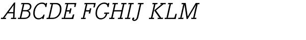 Bodoni Egyptian Italic Font UPPERCASE