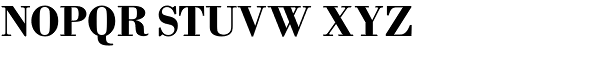 Bodoni M URW  Bold Font UPPERCASE