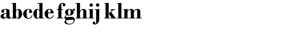 Bodoni M URW  Bold Font LOWERCASE