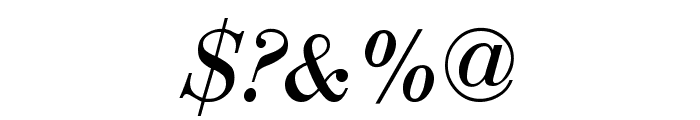 Bodoni-Normal-Italic Font OTHER CHARS