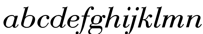 Bodoni-Normal-Italic Font LOWERCASE