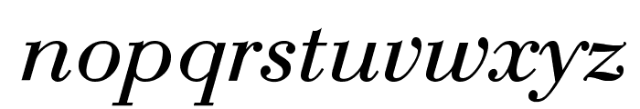 Bodoni-Normal-Italic Font LOWERCASE