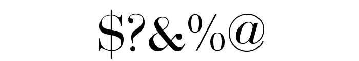 Bodoni-Normal Font OTHER CHARS