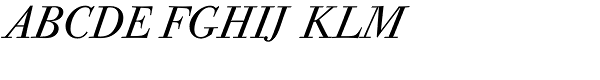 Bodoni Old Face BQ-Italic Font UPPERCASE