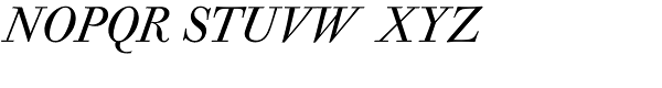 Bodoni Old Face BQ-Italic Font UPPERCASE