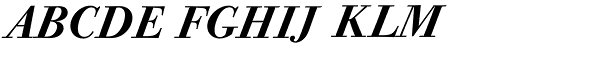 Bodoni Old Face BQ-Medium Italic Font UPPERCASE