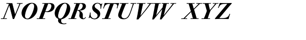 Bodoni Old Face BQ-Medium Italic Font UPPERCASE