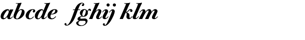 Bodoni Old Face BQ-Medium Italic Font LOWERCASE