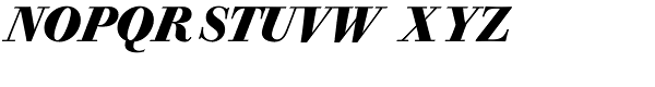 Bodoni Old Face Pro Bold Italic Font UPPERCASE