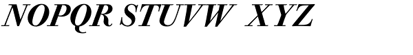 Bodoni Old Face Pro Medium Italic Font UPPERCASE