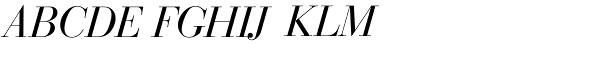Bodoni SB-Italic Font UPPERCASE