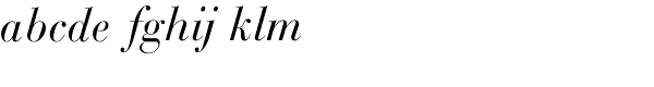 Bodoni SB-Italic Font LOWERCASE