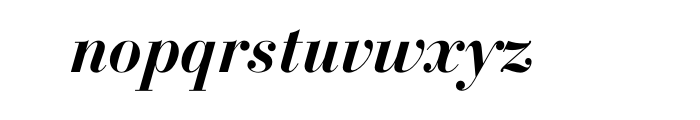 Bodoni SB Medium Italic OSF OT Font LOWERCASE