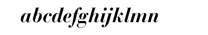 Bodoni SB Medium Italic OT Font LOWERCASE