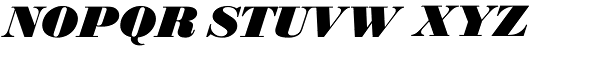 Bodoni SB-XBold Italic Font UPPERCASE