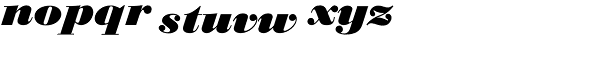 Bodoni SB-XBold Italic Font LOWERCASE