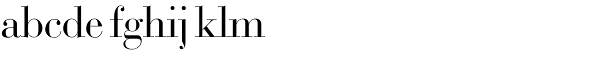 Bodoni SH-Roman Font LOWERCASE