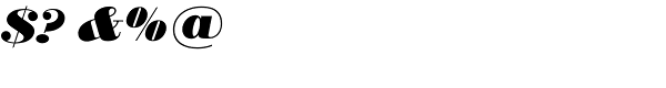 Bodoni SH-XBold Italic Font OTHER CHARS