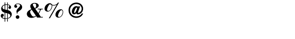 Bodoni Std-Bold Font OTHER CHARS