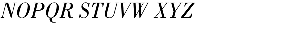 Bodoni Std-Book Italic Font UPPERCASE