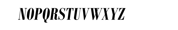 Bodoni Std Condensed Bold Italic Font UPPERCASE