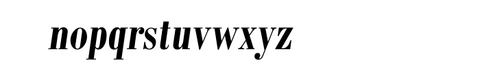 Bodoni Std Condensed Bold Italic Font LOWERCASE