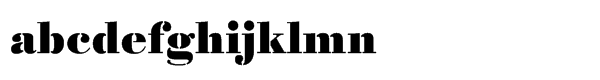 Bodoni Stencil Std Bold (D) Font LOWERCASE