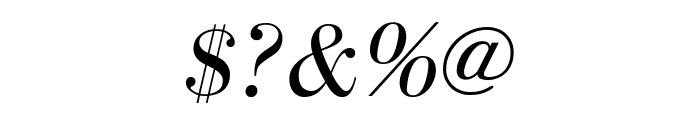 BodoniFLF-Italic Font OTHER CHARS
