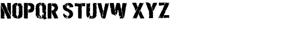 Boilerplate Bold Stencil Font UPPERCASE
