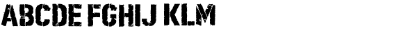 Boilerplate Bold Stencil Font LOWERCASE