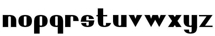 Bold Sans Serif 7 Font LOWERCASE