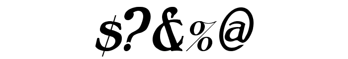 BoltonItalic Font OTHER CHARS