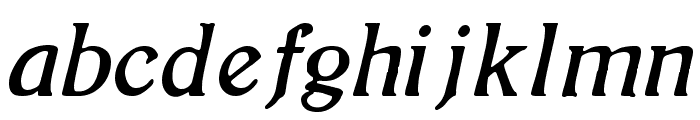 BoltonItalic Font LOWERCASE