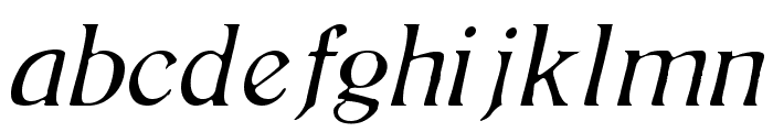 BoltonLightItalic Font LOWERCASE