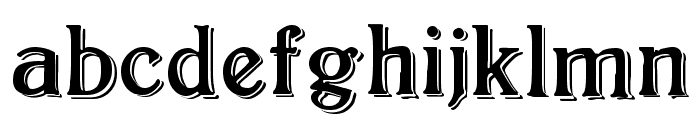 BoltonShadowed Font LOWERCASE