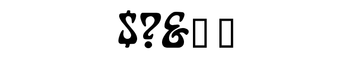 Bonapart-Modern Font OTHER CHARS