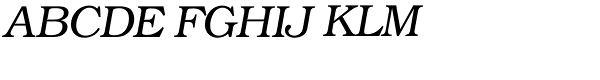 Bookman Light Italic Font UPPERCASE