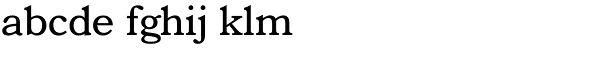Bookman Font LOWERCASE