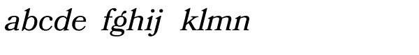 Bookmania Italic Font LOWERCASE