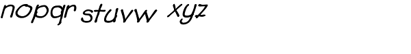 Boracho Bold Italic Font LOWERCASE