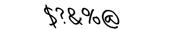 Bork Bork Opposite Oblique Font OTHER CHARS