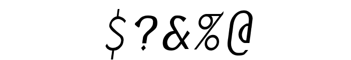 Borzoi BoldItalic Font OTHER CHARS