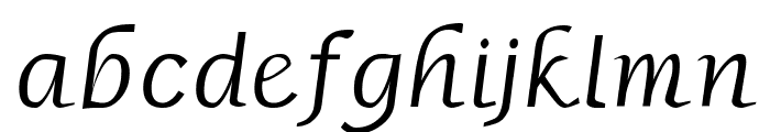 Borzoi Italic Font LOWERCASE