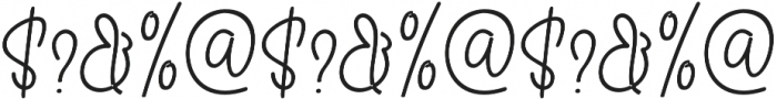 Bosanity SemiBold Italic otf (600) Font OTHER CHARS