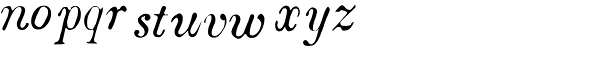 Boston 1851 Italic Light Font LOWERCASE